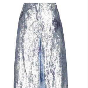 Jacquemus Silver Sequin Capris